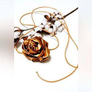 Free People Gold Rose Necklace